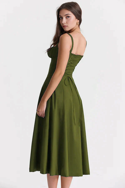 Bustier Dress | Women's Structured Midi Dress | Elegant Occasion Wear | Steven & Levon