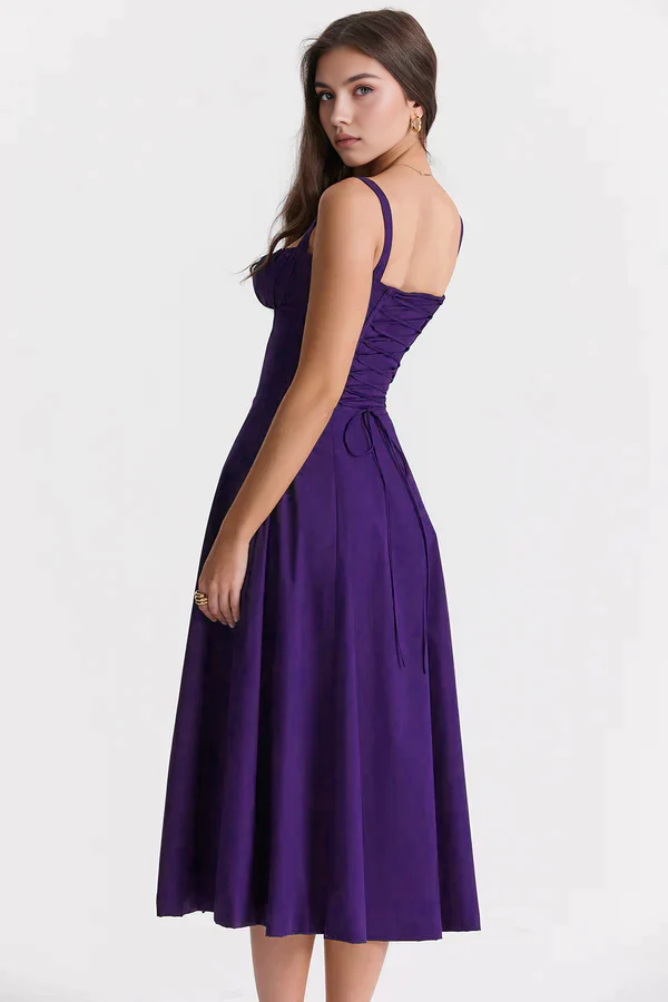 Bustier Dress | Women's Structured Midi Dress | Elegant Occasion Wear | Steven & Levon