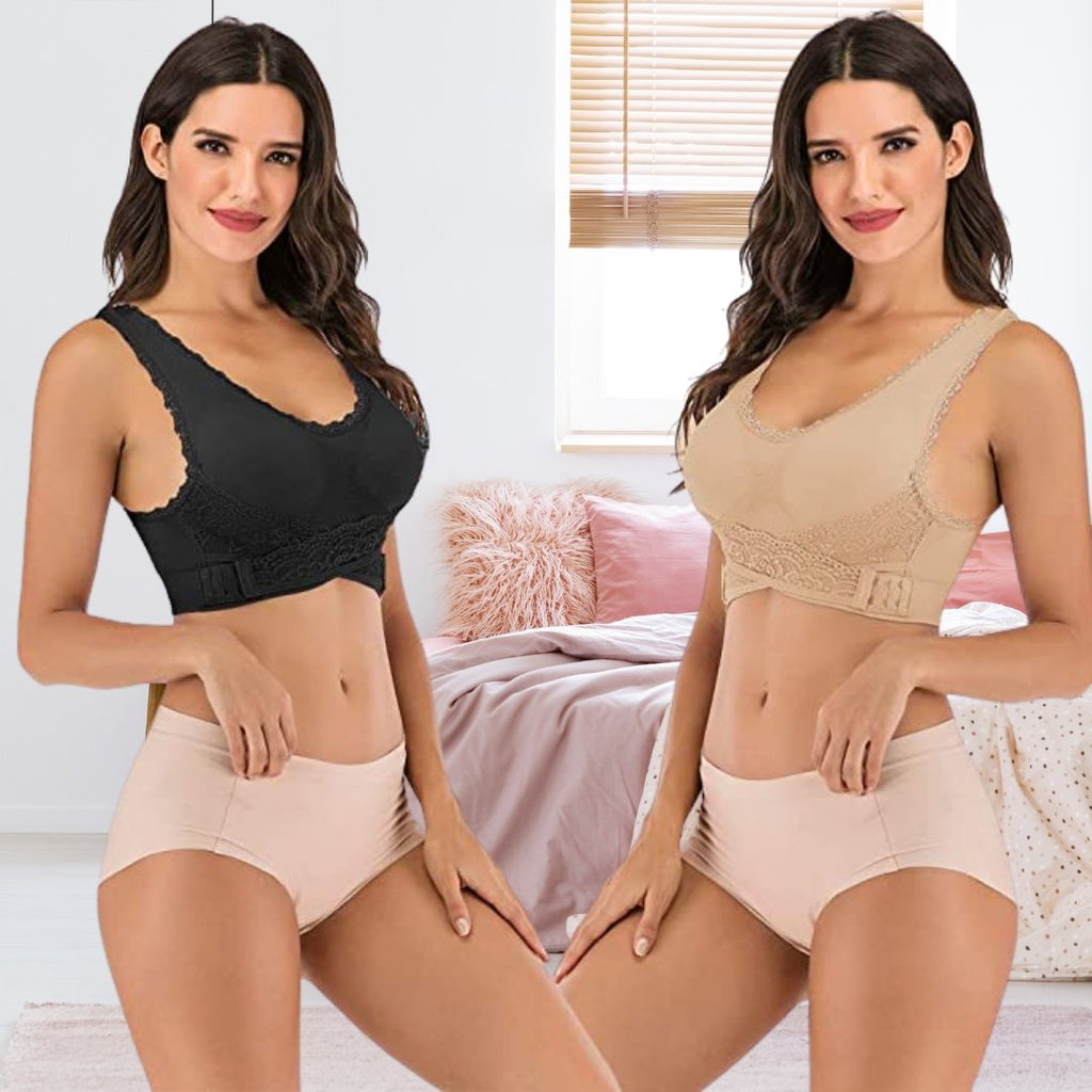 Posture Support Bra | Women's Wireless Seamless Bra | Back Support | Comfortable Lift | Everyday Wear | Steven & Levon