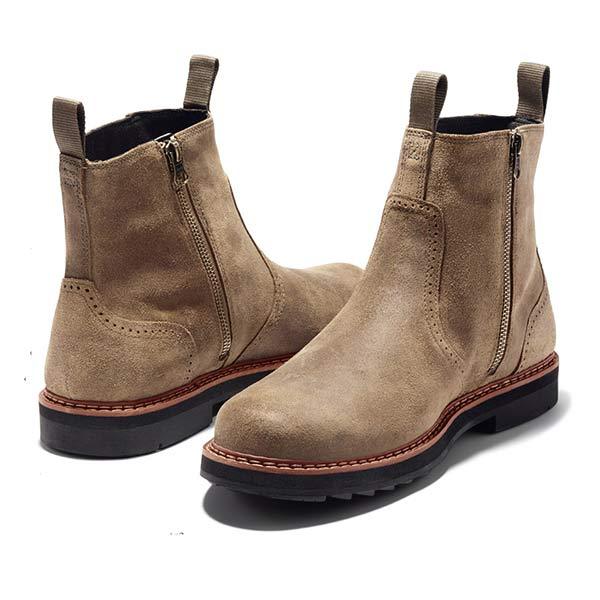 Men’s Chelsea Boots | Leather Look | Slip-On Ankle Boots | Smart Casual Footwear | Steven & Levon