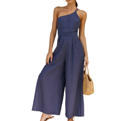 Women's Jumpsuit | Women | Lightweight Fabric | Elegant Comfortable One-Piece | Office & Everyday Wear | Steven & Levon
