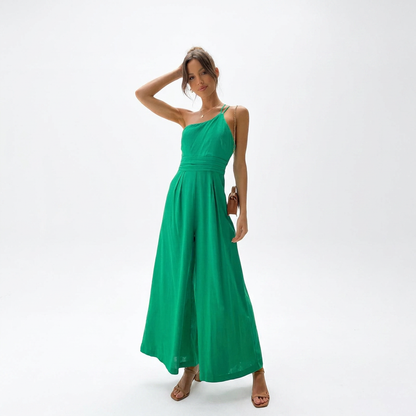 Women's Jumpsuit | Women | Lightweight Fabric | Elegant Comfortable One-Piece | Office & Everyday Wear | Steven & Levon