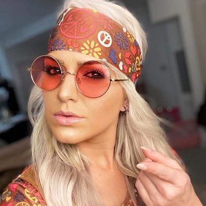 Round Polarized Sunglasses | Unisex | Lightweight Metal Frame | UV Protection | Everyday Eyewear | Steven & Levon
