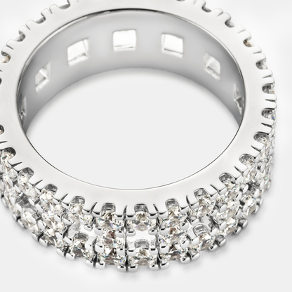 Titan Band Ring | Silver | Unisex | Stainless Steel | Bold Minimalist Style | Steven & Levon
