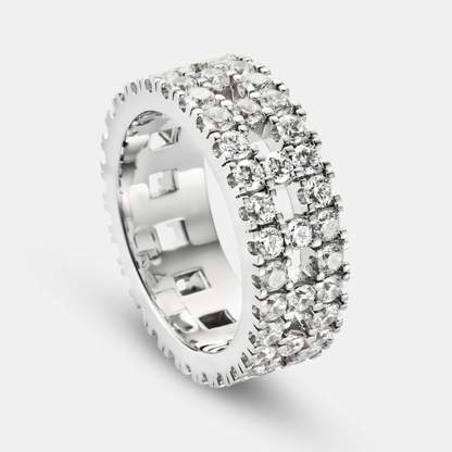 Titan Band Ring | Silver | Unisex | Stainless Steel | Bold Minimalist Style | Steven & Levon