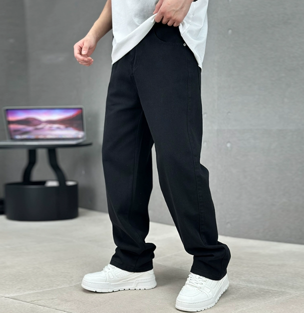 Men’s Loose Fit Straight Leg Jeans | Denim | Relaxed Full Length Casual Everyday Wear | Steven & Levon