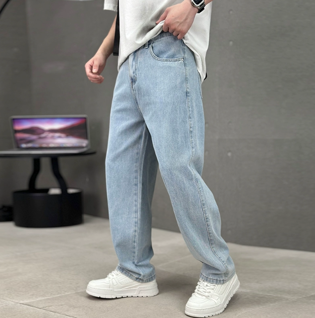 Men’s Loose Fit Straight Leg Jeans | Denim | Relaxed Full Length Casual Everyday Wear | Steven & Levon