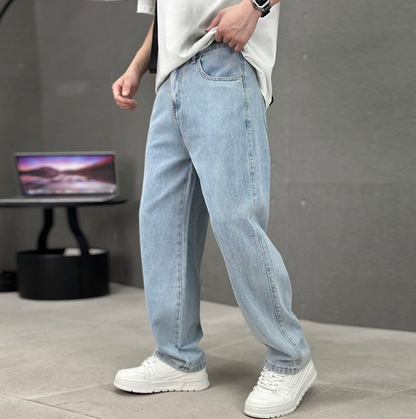 Men’s Loose Fit Straight Leg Jeans | Denim | Relaxed Full Length Casual Everyday Wear | Steven & Levon