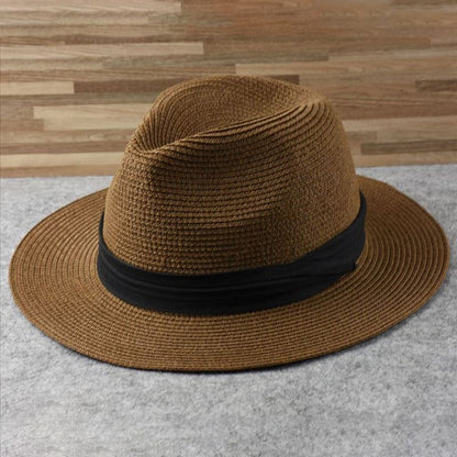 Handcrafted Panama Hat | Unisex Straw Hat | Handwoven Natural Straw | Wide Brim Sun Protection | Steven & Levon