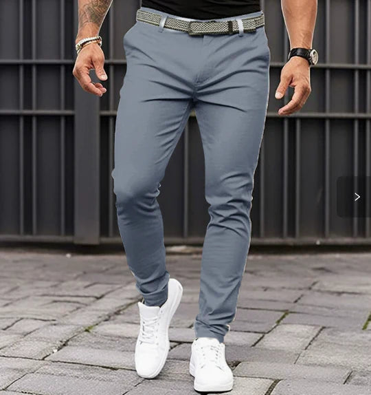 Men’s Slim Fit Trousers | Stretch Tapered Jogger Pants | Slim Fit Casual Bottoms | Steven & Levon