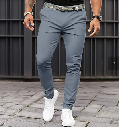 Men’s Slim Fit Trousers | Stretch Tapered Jogger Pants | Slim Fit Casual Bottoms | Steven & Levon
