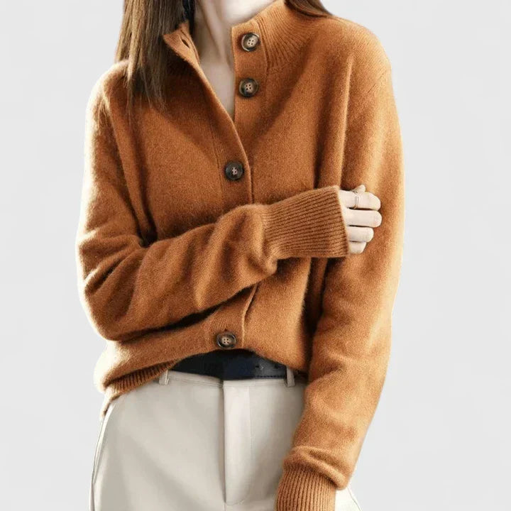 Elegant Knit Cardigan | Women's Soft Button-Up Sweater | Steven & Levon