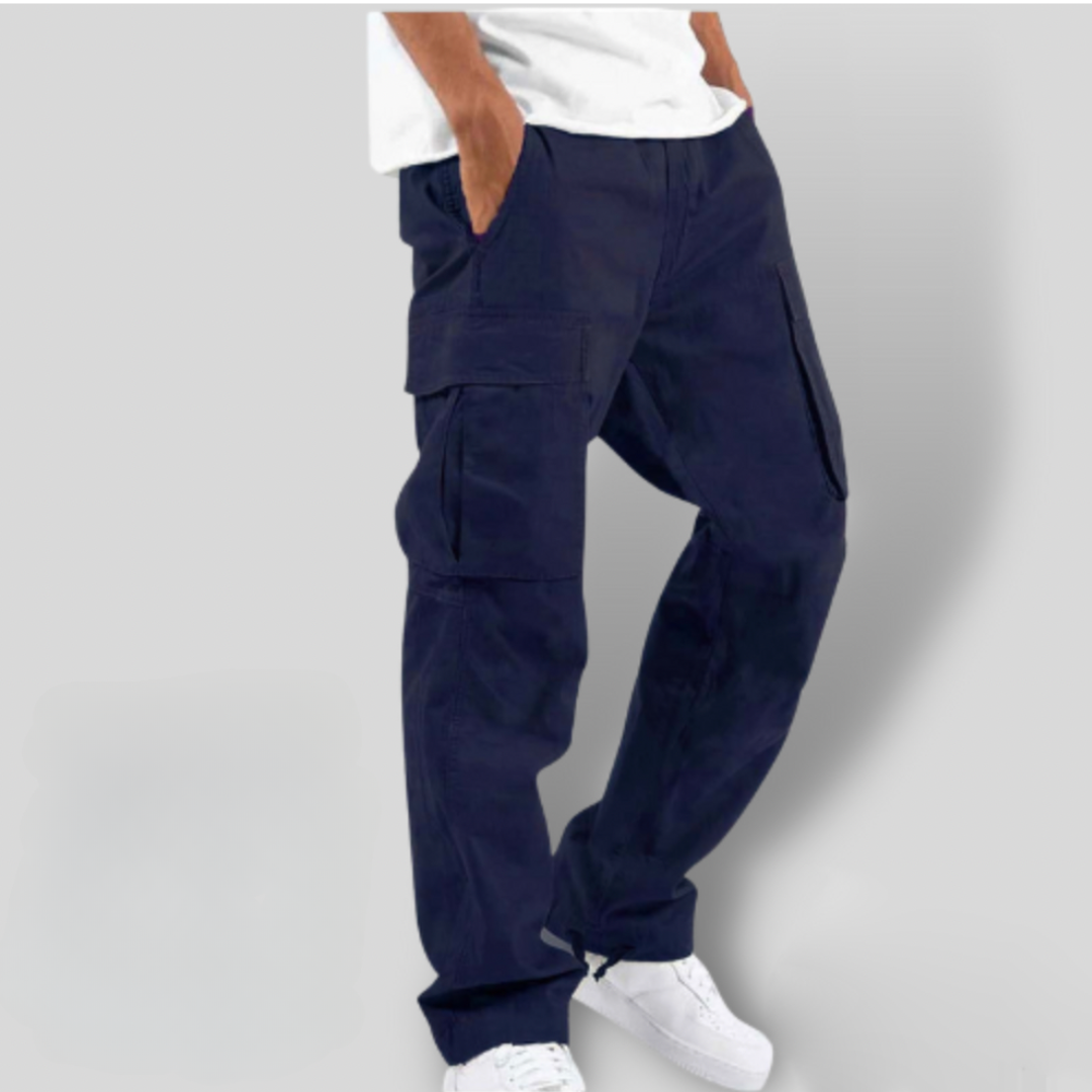Men’s Cargo Pants | Loose Fit | Straight Leg Utility Pockets | Casual Streetwear | Steven & Levon