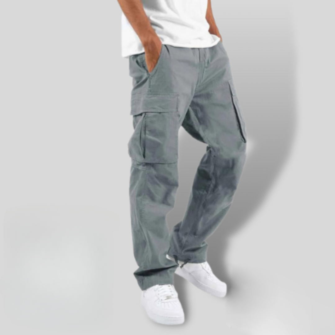 Men’s Cargo Pants | Loose Fit | Straight Leg Utility Pockets | Casual Streetwear | Steven & Levon
