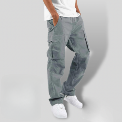 Men’s Cargo Pants | Loose Fit | Straight Leg Utility Pockets | Casual Streetwear | Steven & Levon