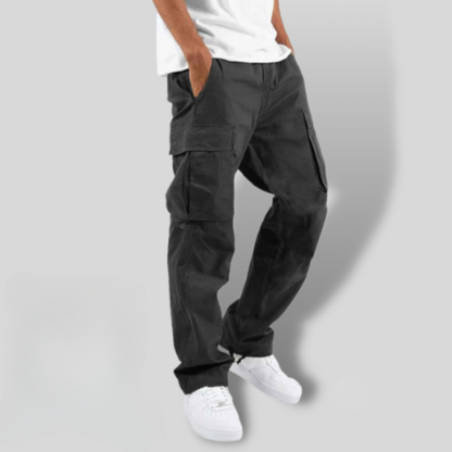 Men’s Cargo Pants | Loose Fit | Straight Leg Utility Pockets | Casual Streetwear | Steven & Levon