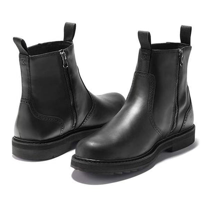 Men’s Chelsea Boots | Leather Look | Slip-On Ankle Boots | Smart Casual Footwear | Steven & Levon