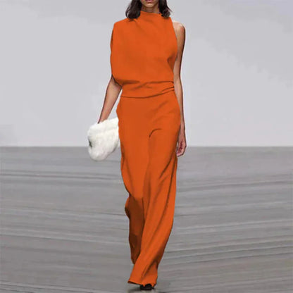 Summer Glam Jumpsuit | Women | Lightweight Fabric | Sleeveless Elegant One-Piece | Steven & Levon
