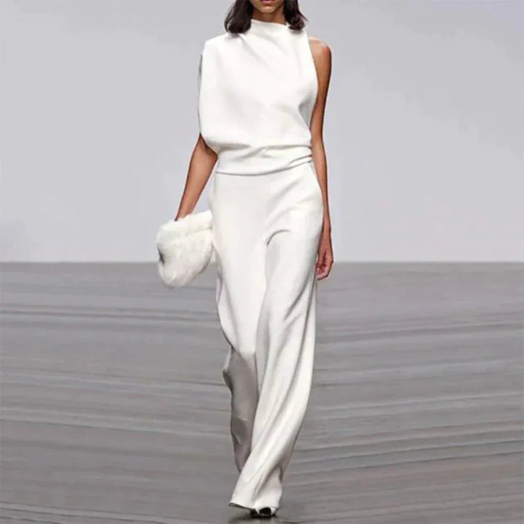 Summer Glam Jumpsuit | Women | Lightweight Fabric | Sleeveless Elegant One-Piece | Steven & Levon