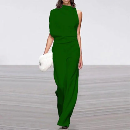 Summer Glam Jumpsuit | Women | Lightweight Fabric | Sleeveless Elegant One-Piece | Steven & Levon