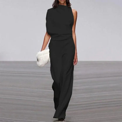 Summer Glam Jumpsuit | Women | Lightweight Fabric | Sleeveless Elegant One-Piece | Steven & Levon