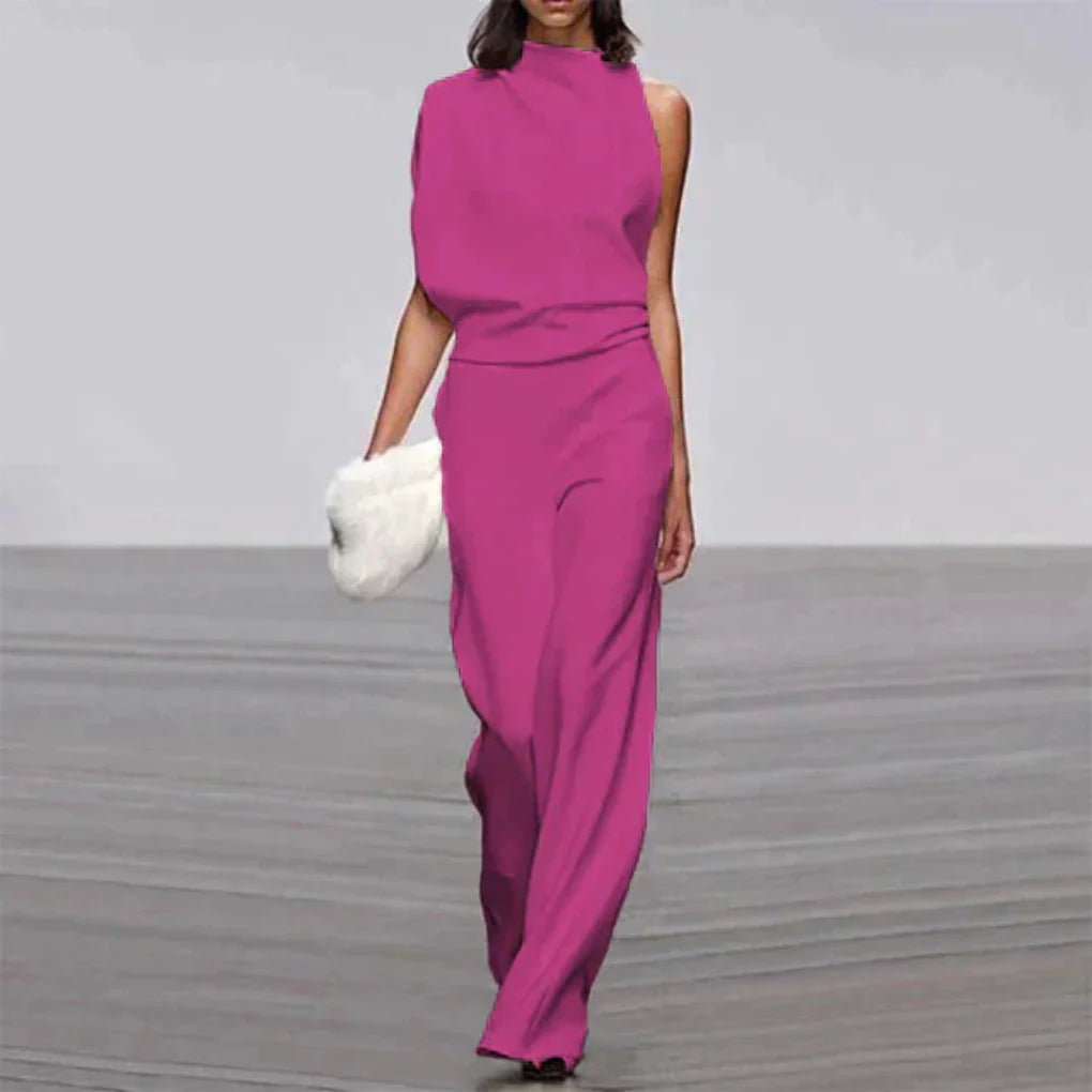 Summer Glam Jumpsuit | Women | Lightweight Fabric | Sleeveless Elegant One-Piece | Steven & Levon