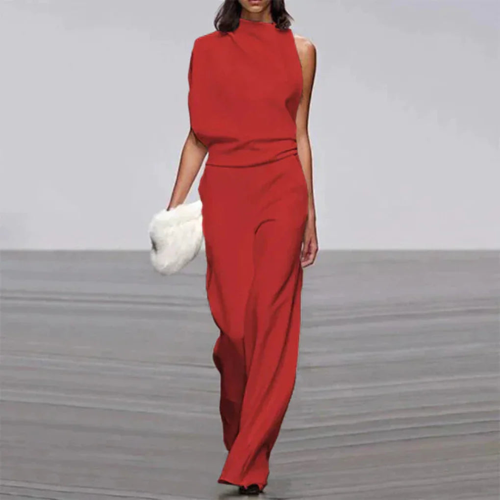 Summer Glam Jumpsuit | Women | Lightweight Fabric | Sleeveless Elegant One-Piece | Steven & Levon