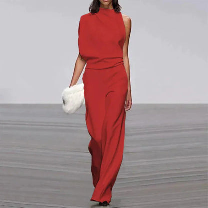 Summer Glam Jumpsuit | Women | Lightweight Fabric | Sleeveless Elegant One-Piece | Steven & Levon