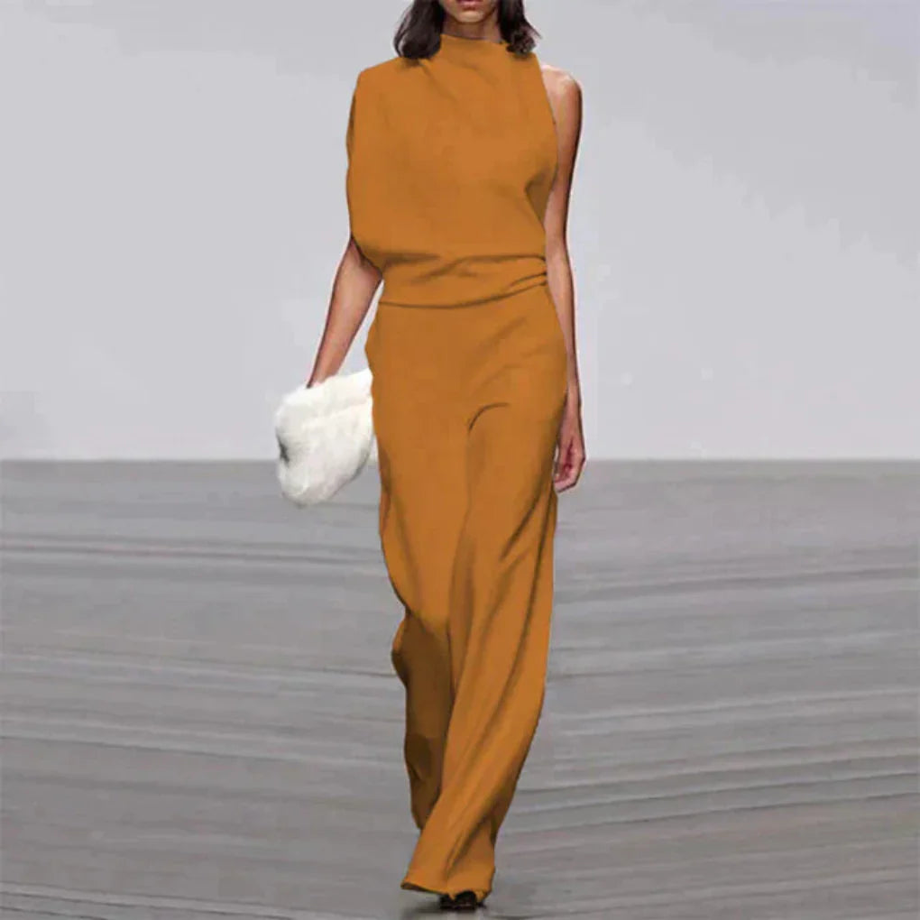 Summer Glam Jumpsuit | Women | Lightweight Fabric | Sleeveless Elegant One-Piece | Steven & Levon