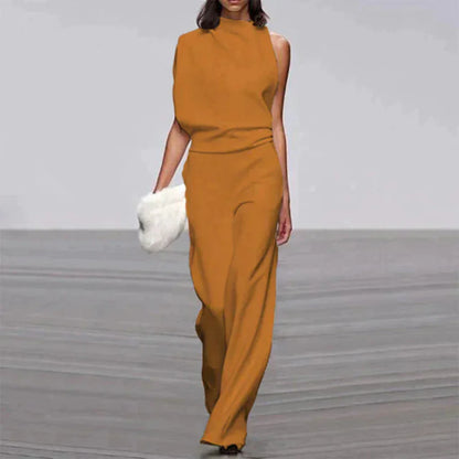 Summer Glam Jumpsuit | Women | Lightweight Fabric | Sleeveless Elegant One-Piece | Steven & Levon