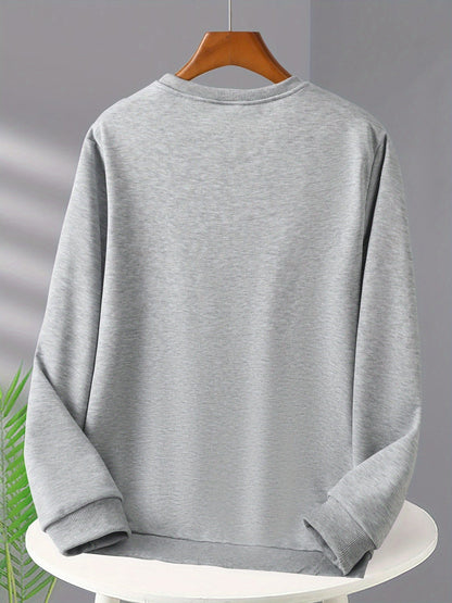 Santa Print Sweatshirt | Men's Long Sleeve | Festive Christmas Pullover | Steven & Levon