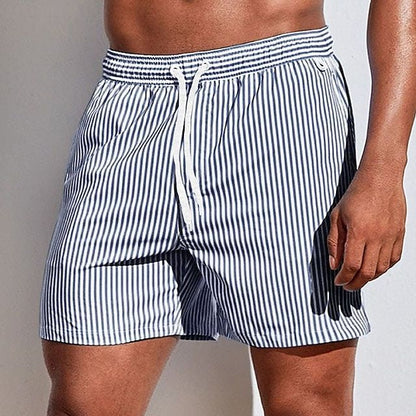 Striped Quick Dry Swim Shorts | Men | Lightweight Beachwear | Fast Dry Comfort | Steven & Levon