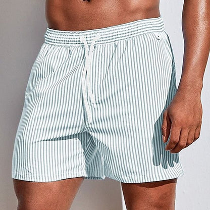 Striped Quick Dry Swim Shorts | Men | Lightweight Beachwear | Fast Dry Comfort | Steven & Levon