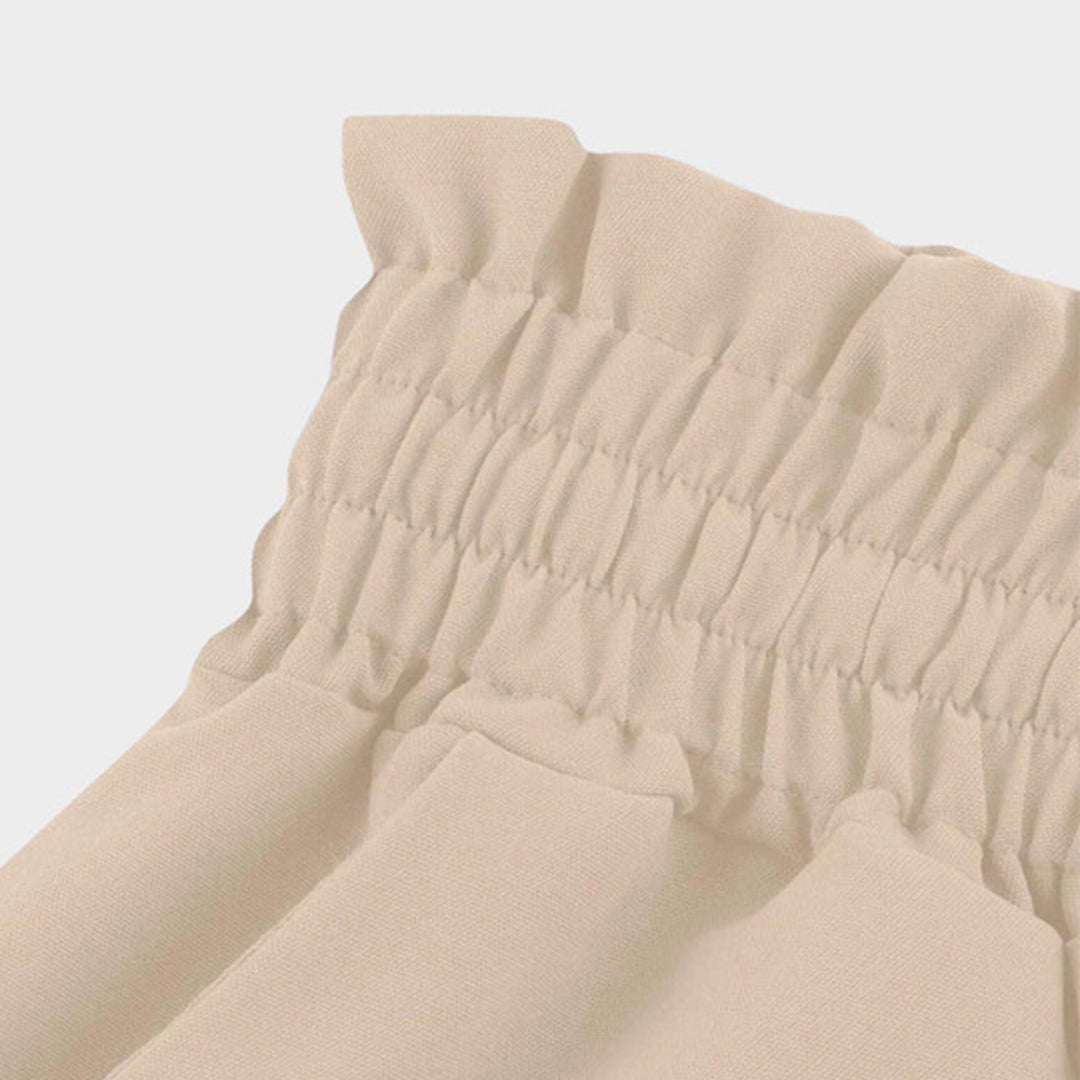 Linen Wide Leg Trousers | Women | High Waist | Drawstring | Side Pockets | Steven & Levon