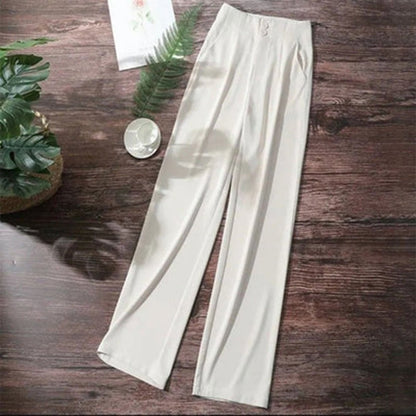 Linen Wide Leg Trousers | Women | High Waisted | Lightweight Breathable Pants | Steven & Levon