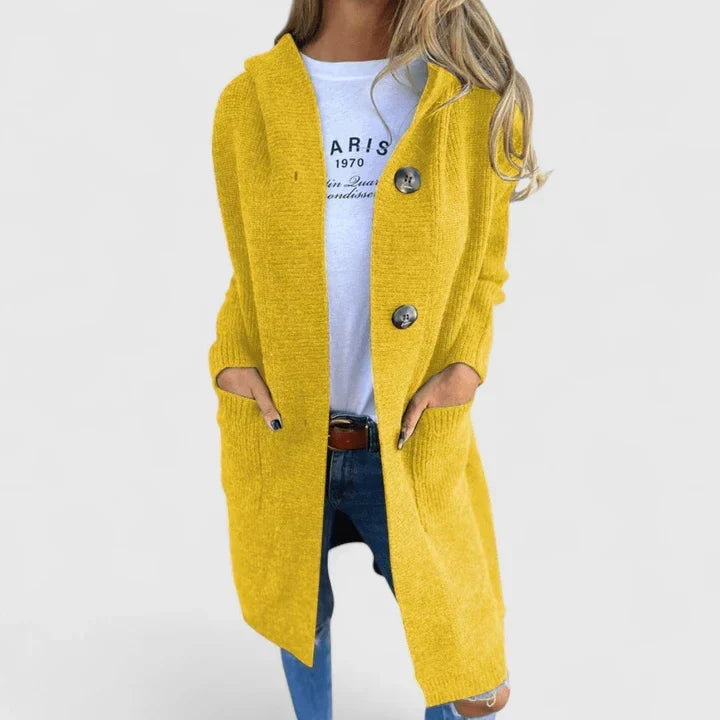 Fine Gauge Knit Cardigan | Women | Button Front | Soft Knit | Polished Everyday Layering | Steven & Levon