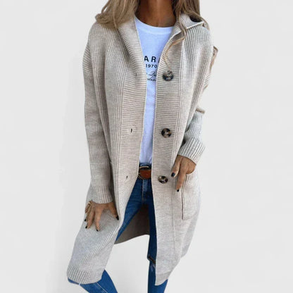 Fine Gauge Knit Cardigan | Women | Button Front | Soft Knit | Polished Everyday Layering | Steven & Levon