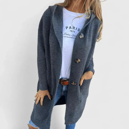 Fine Gauge Knit Cardigan | Women | Button Front | Soft Knit | Polished Everyday Layering | Steven & Levon