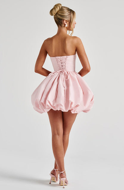 Puff Ball Mini Dress | Strapless Dress | Women | Polyester Blend | Steven & Levon