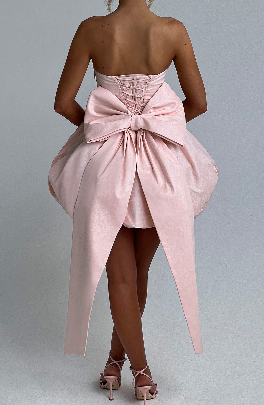 Puff Ball Mini Dress | Strapless Dress | Women | Polyester Blend | Steven & Levon
