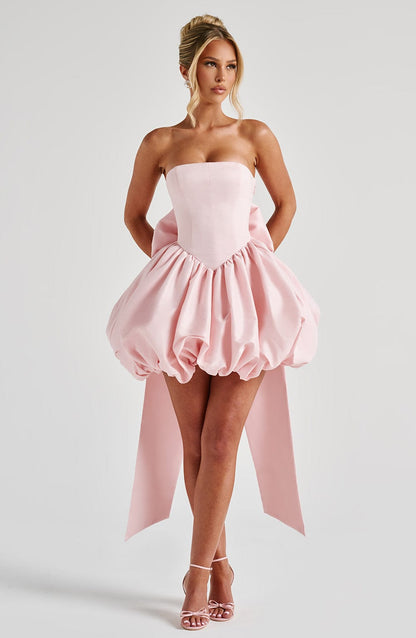 Puff Ball Mini Dress | Strapless Dress | Women | Polyester Blend | Steven & Levon