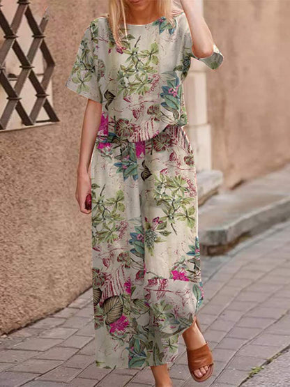Zephyra Women's Cotton Boho Set | Lightweight Two Piece Summer Outfit | Steven & Levon