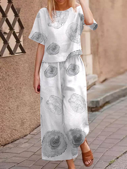 Zephyra Women's Cotton Boho Set | Lightweight Two Piece Summer Outfit | Steven & Levon