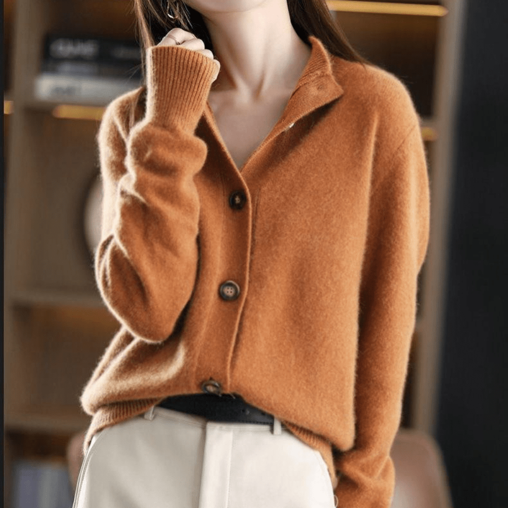 Women's Cashmere Cardigan | Soft Knit Sweater | Comfortable Fit | Steven & Levon