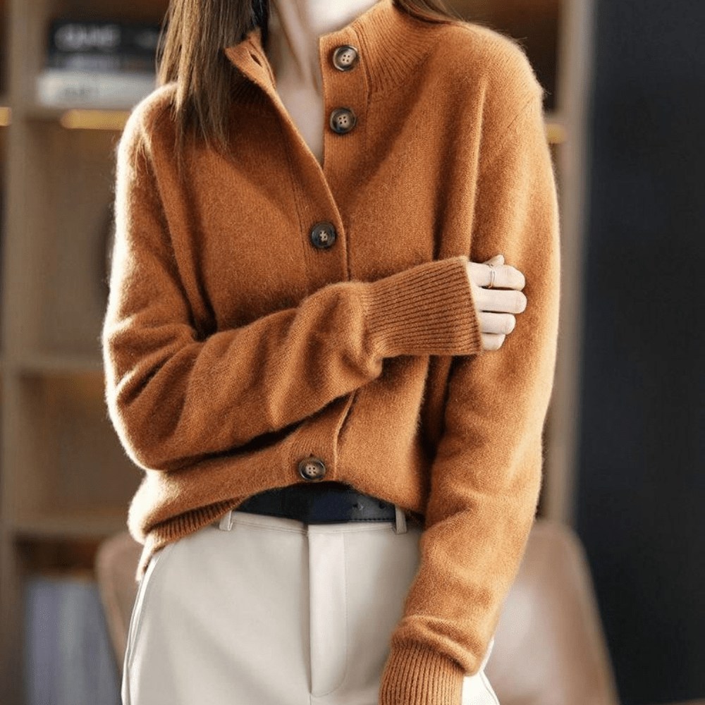 Women's Cashmere Cardigan | Soft Knit Sweater | Comfortable Fit | Steven & Levon