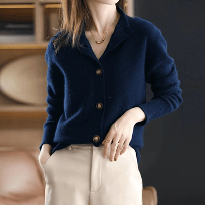 Women's Cashmere Cardigan | Soft Knit Sweater | Comfortable Fit | Steven & Levon