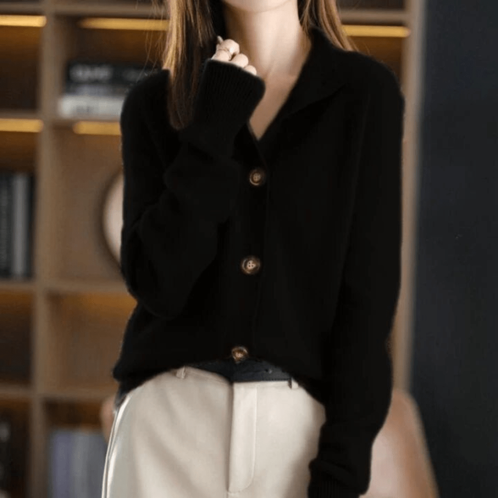 Women's Cashmere Cardigan | Soft Knit Sweater | Comfortable Fit | Steven & Levon