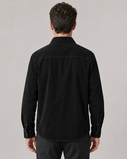 Men's Corduroy Shirt Jacket | Cotton Overshirt | Button Up | Casual Layering | Steven & Levon