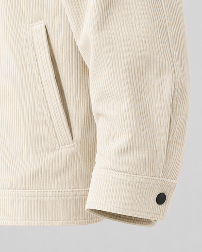 Men's Corduroy Overshirt Jacket | Cotton Shirt Jacket | Chest Pockets | Casual Layer | Steven & Levon