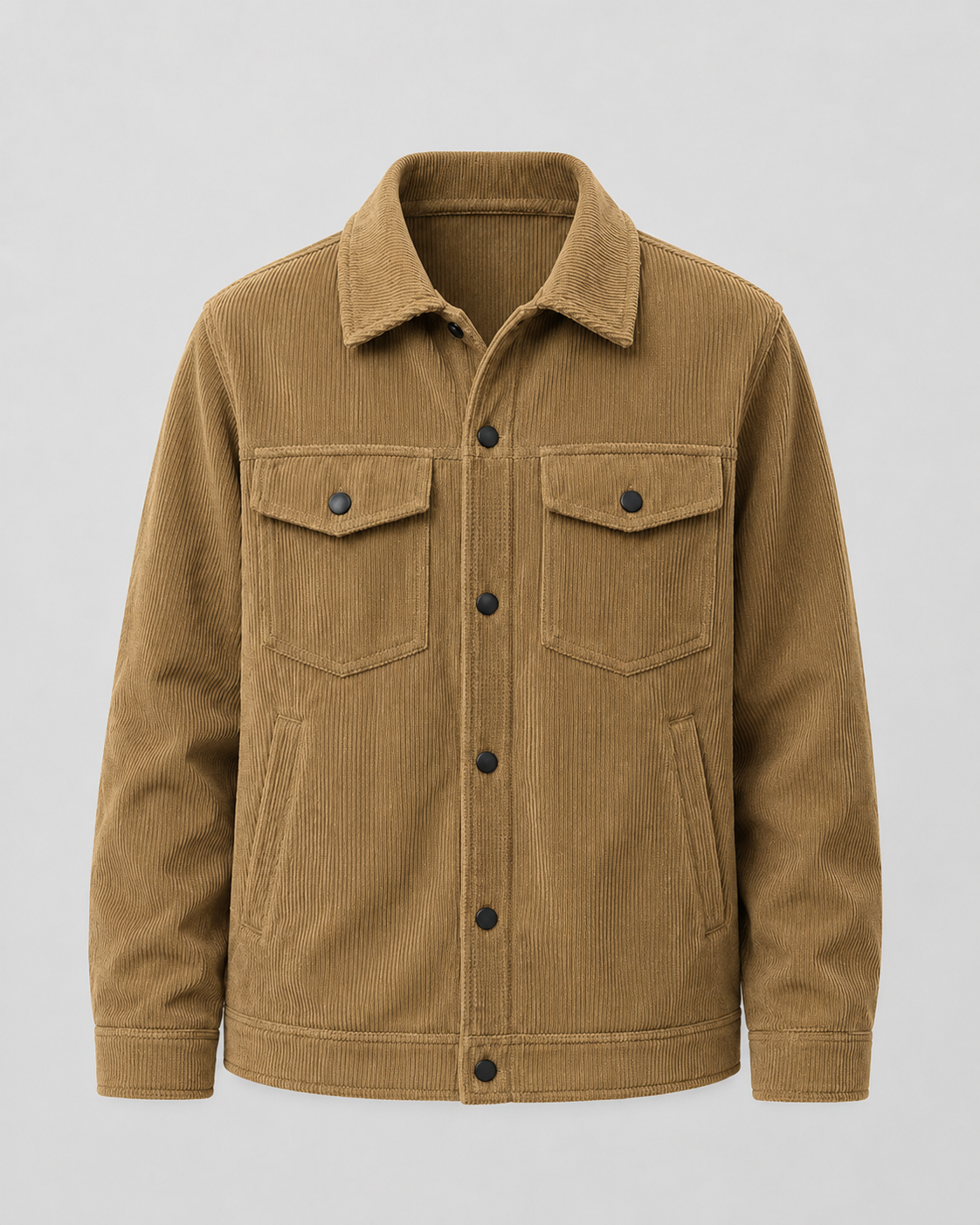 Men's Corduroy Overshirt Jacket | Cotton Shirt Jacket | Chest Pockets | Casual Layer | Steven & Levon